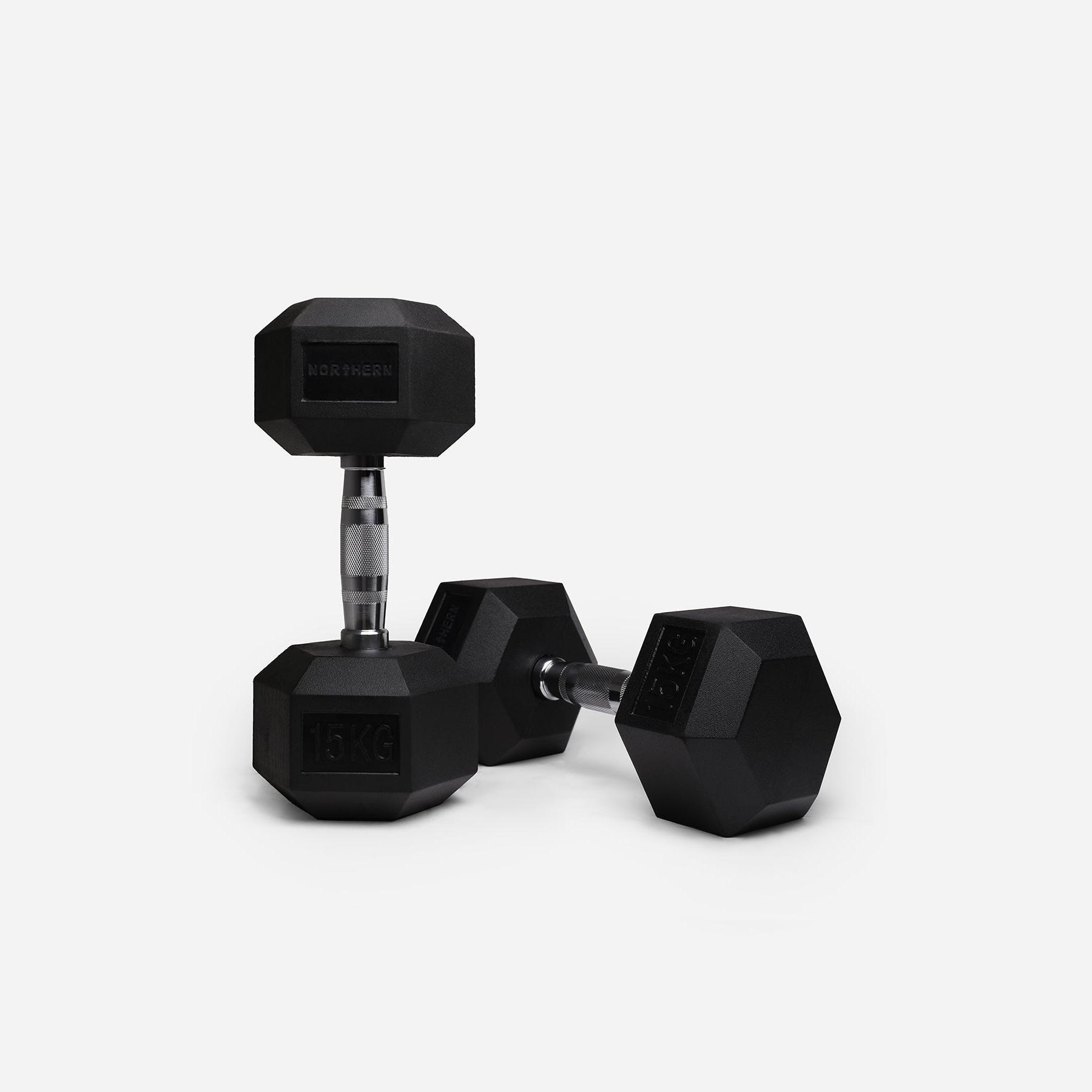 NORTHERN Hex Dumbbells - 2 x 15KG