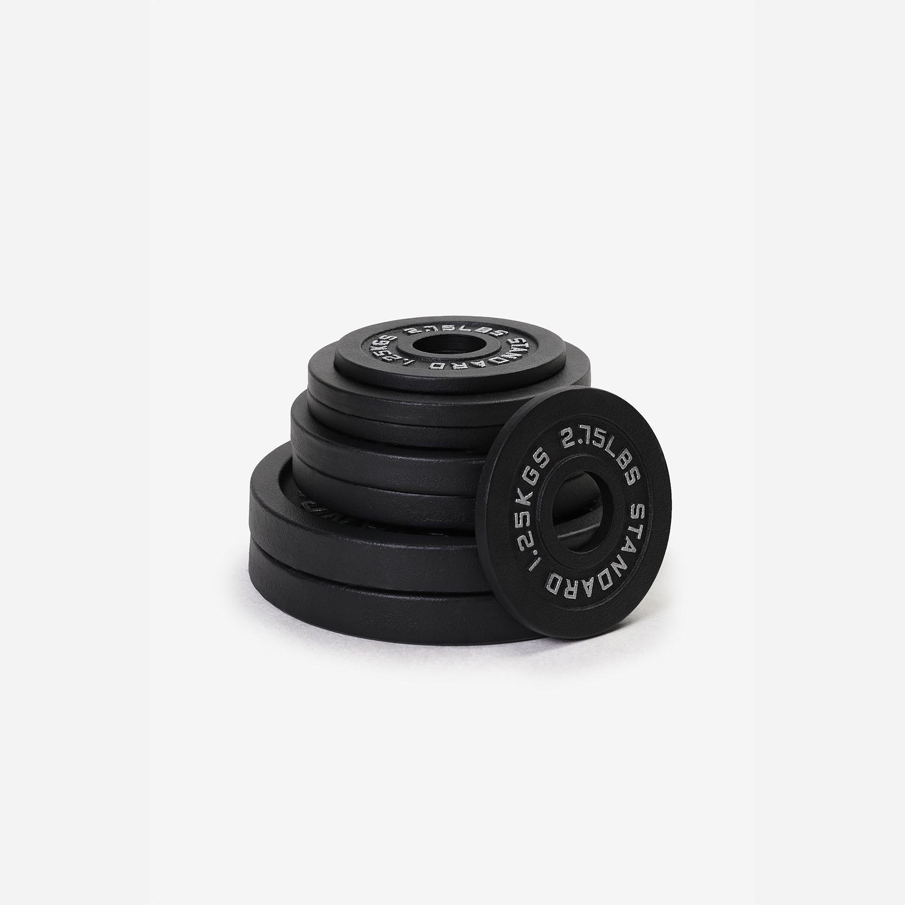 37.5KG Olympic Cast Iron Plates Set 1/7
