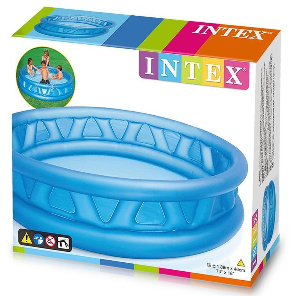 Piscina hinchable infantil con 2 aros y relieve intex 6/6