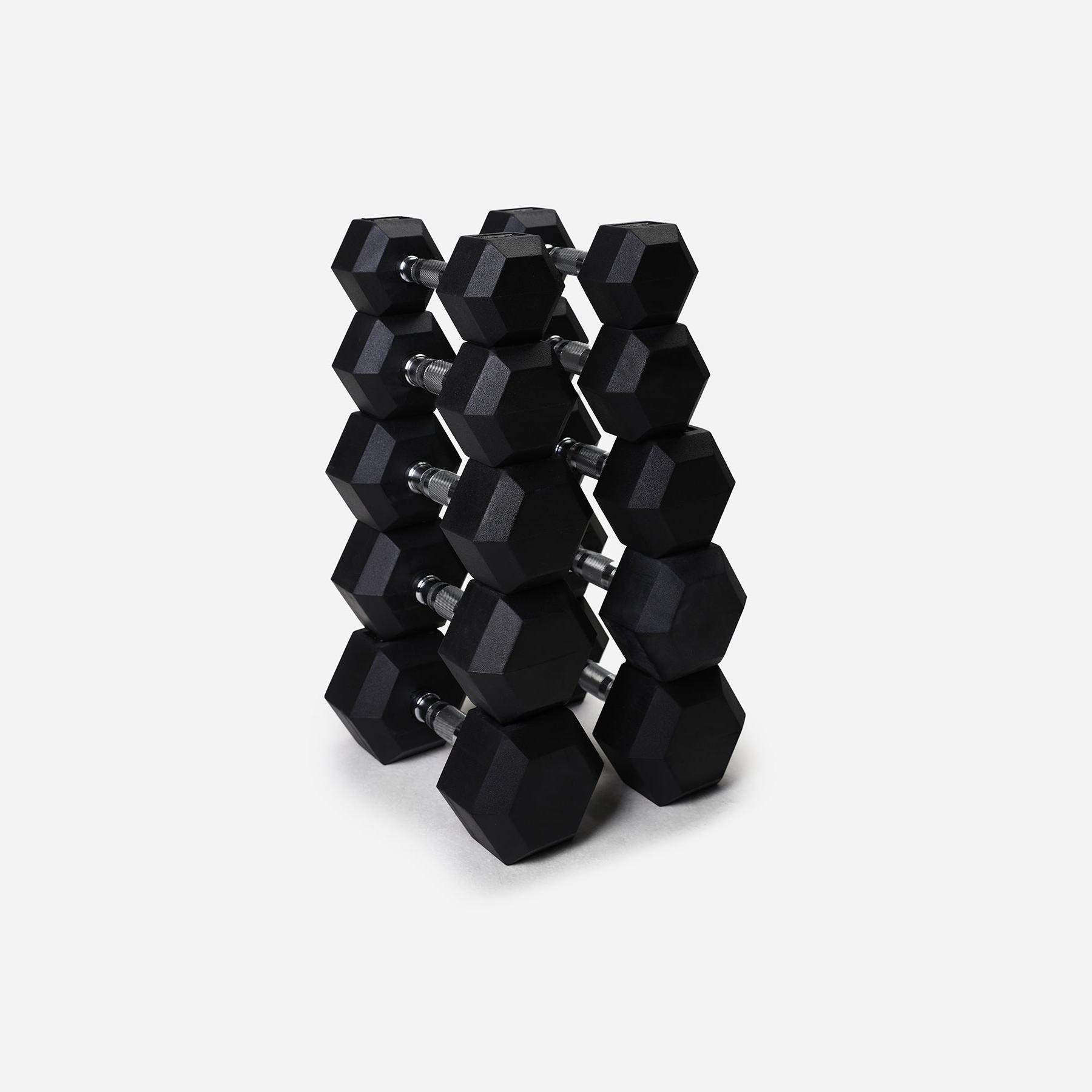 NORTHERN 5-15KG Hex Dumbbell Set (2.5KG Increments)