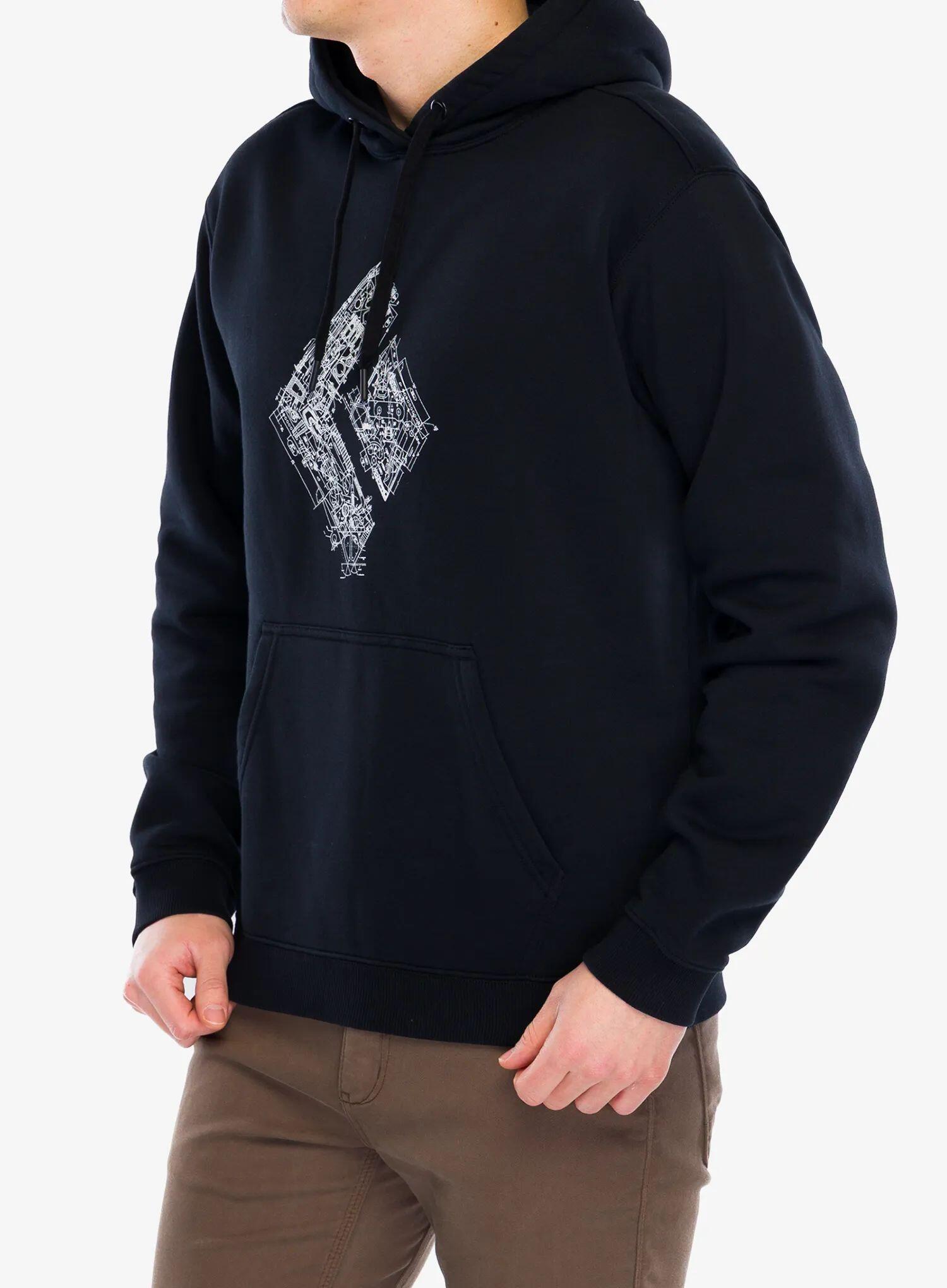 Bluza z kapturem męska Black Diamond Engineered Diamond Pullover Hoody 3/7