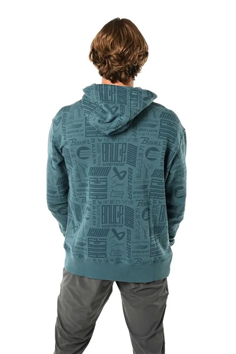 HOODY BAUER LOGO REPEAT 3/4