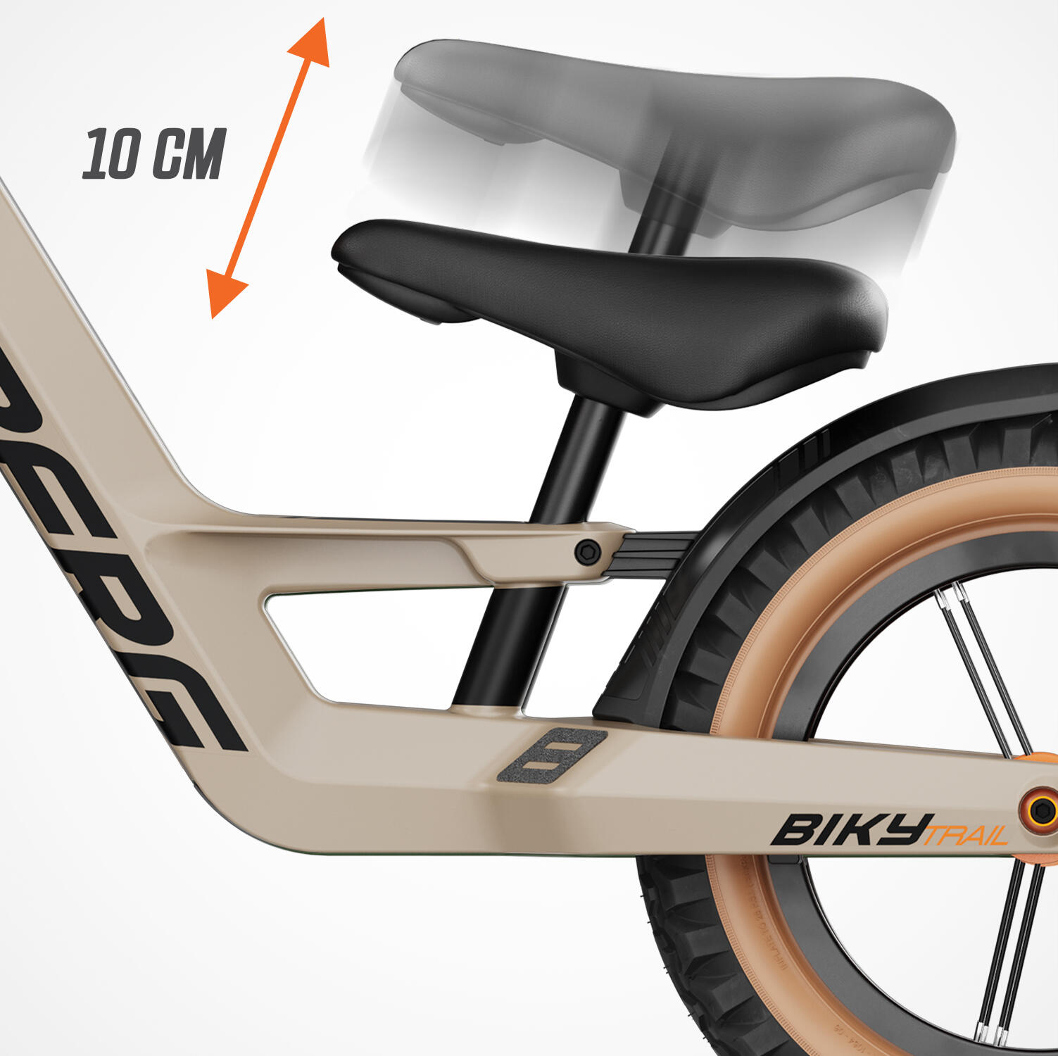 Bici senza Pedali per Bambini, 2,5+ Anni, Biky Trail Sabbia 7/7