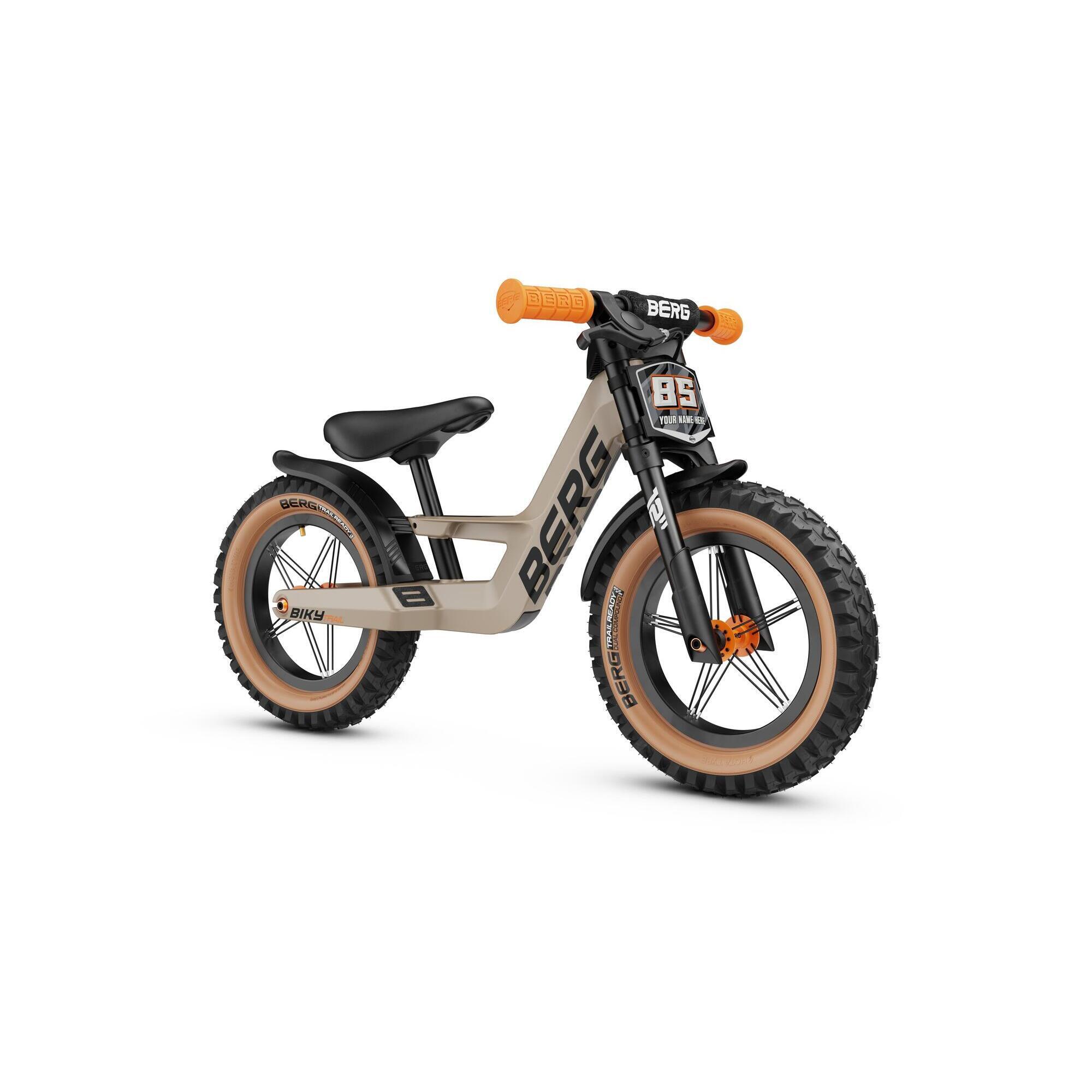 Rowerek biegowy Biky Trail 12 z hamulcem lekka rama z magnezu, Sand
