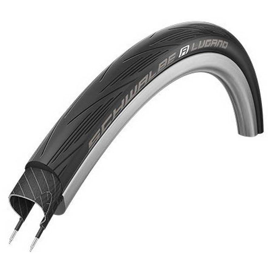 SCHWALBE LUGANO II 700 X 25C (FOLD) BICYCLE TIRE (BLACK)