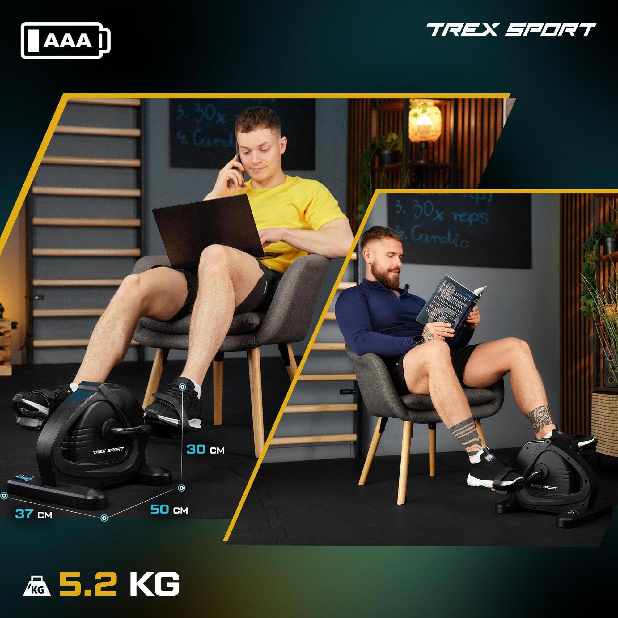 Mini vélo d’appartement bras et jambes Trex Sport BOIL TX-120BB mécanique 2/7