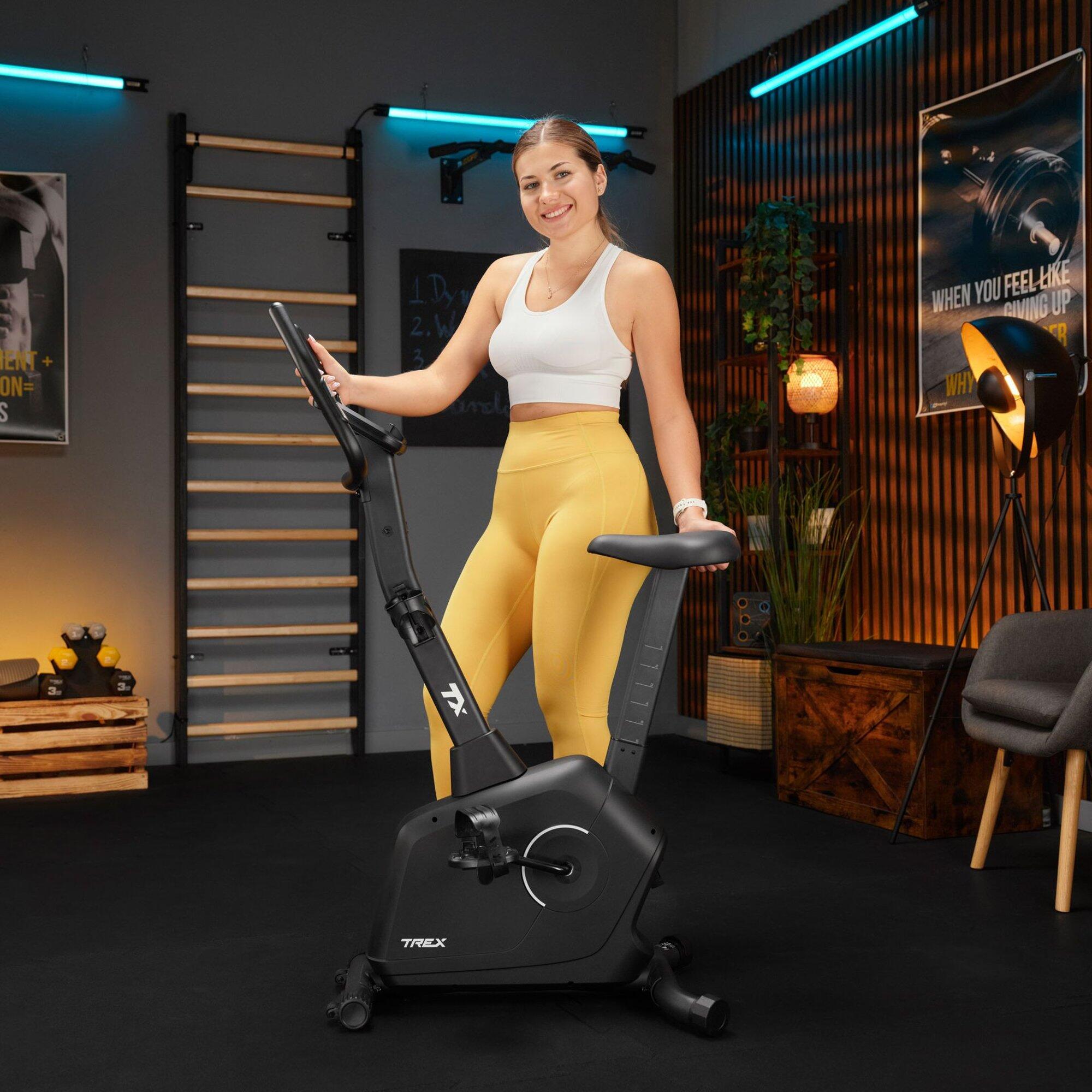 Vélo d’appartement magnétique Trex Sport RIGON TX-380MB roue d'inertie 5 kg noir 2/7