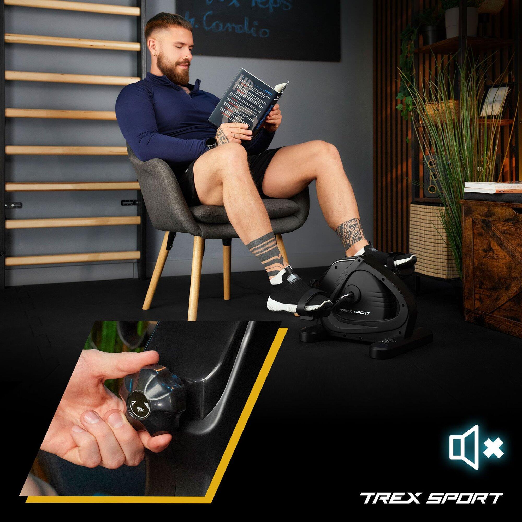 Mini vélo d’appartement bras et jambes Trex Sport BOIL TX-120BB mécanique 4/7