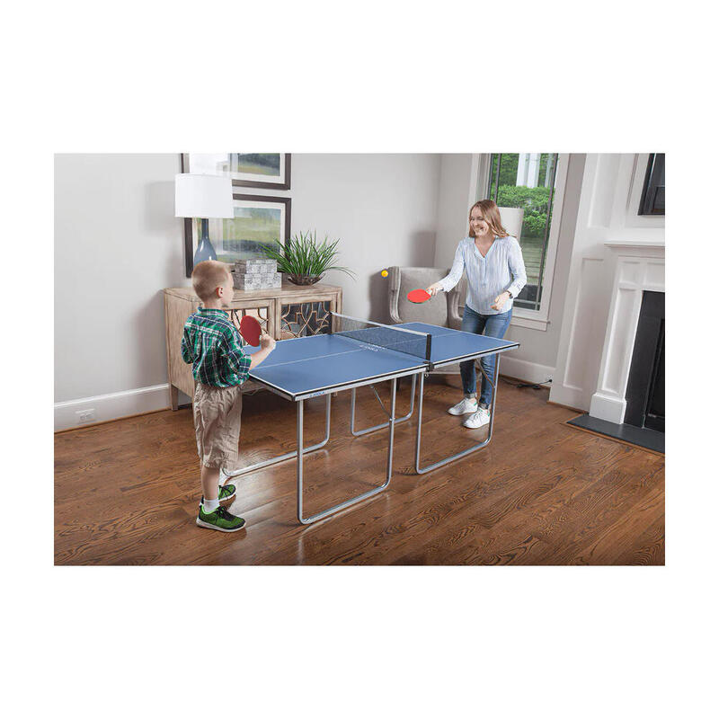 Talbe de tennis de table ping pong midsize indoor medium bleu