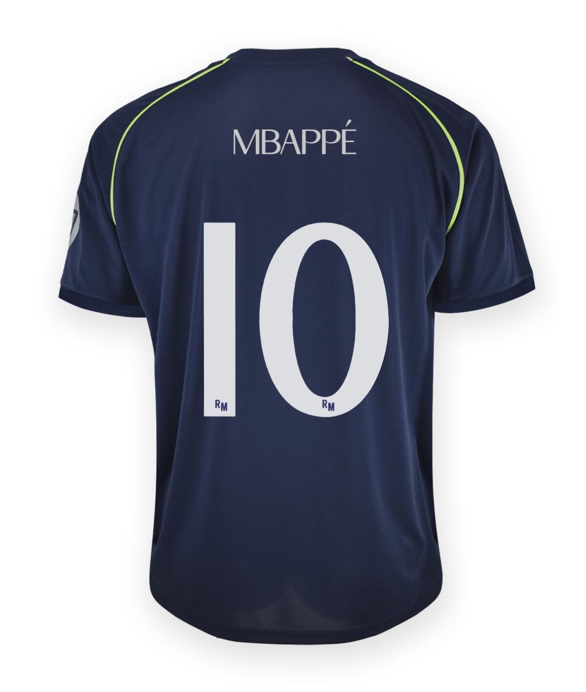 Camiseta Adulto Mbappé Real Madrid Segunda Equipación Réplica Oficial 25/26 3/7