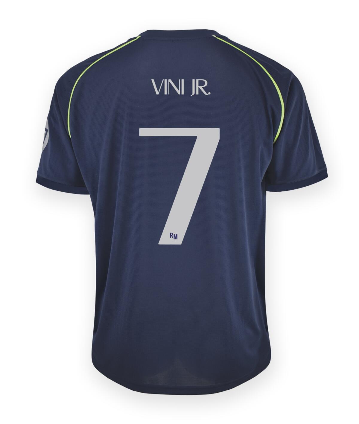 Camiseta Adulto Vini JR Real Madrid Segunda Equipación Réplica Oficial 25/26 3/7