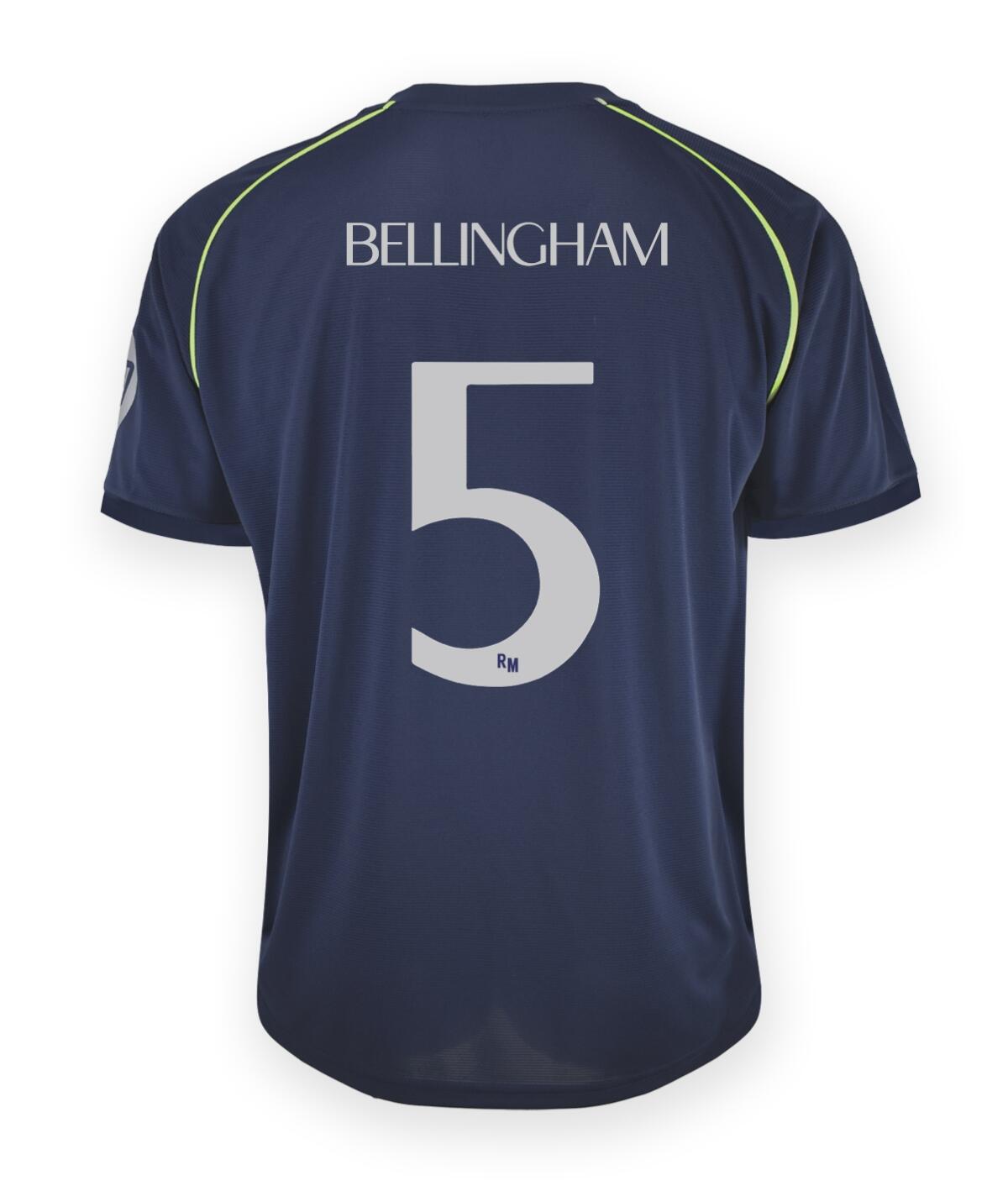 Camiseta Adulto Bellingham Real Madrid Segunda Equipación Réplica Oficial 25/26 3/7