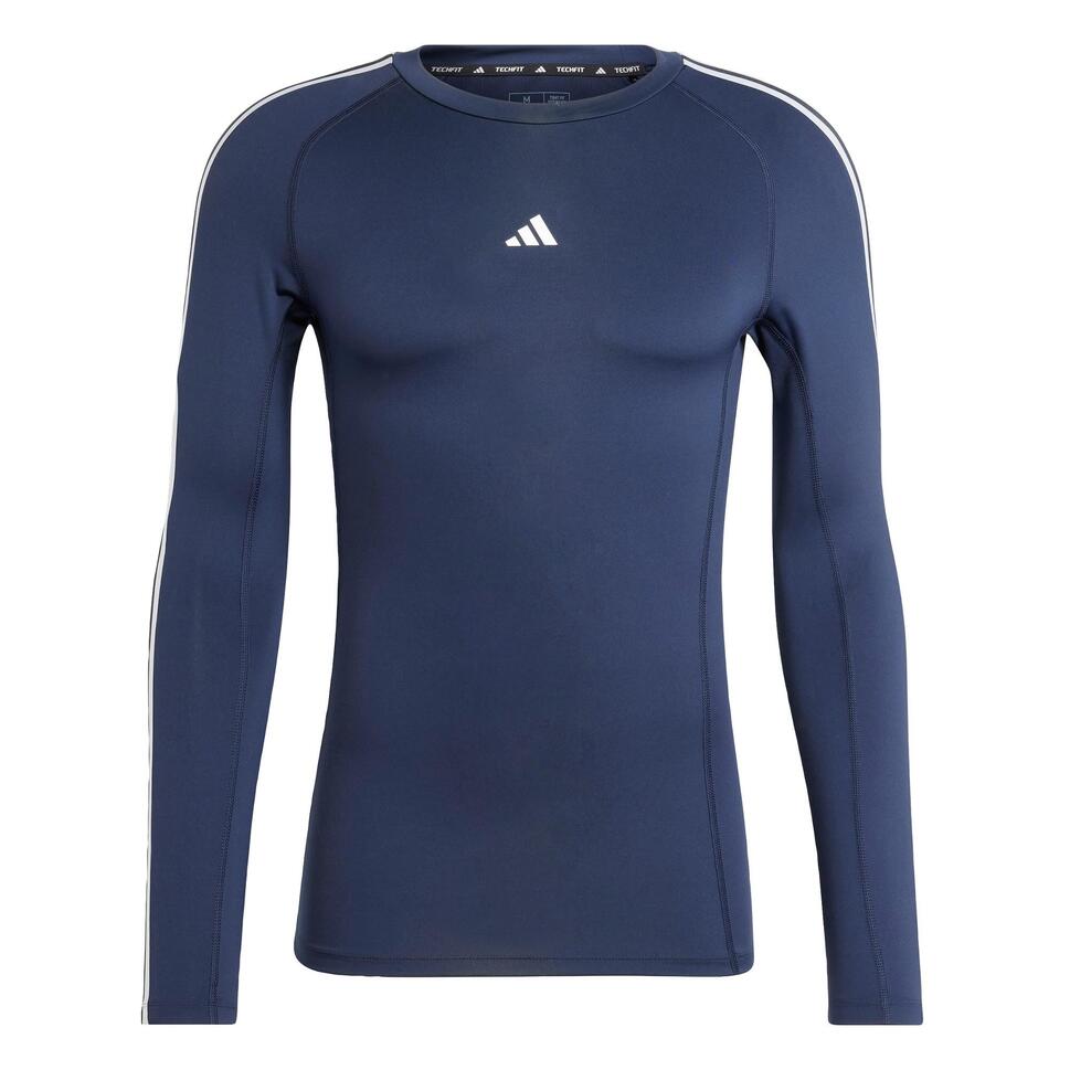 Koszulka TECHFIT Compression Training 3-Stripes Long Sleeve
