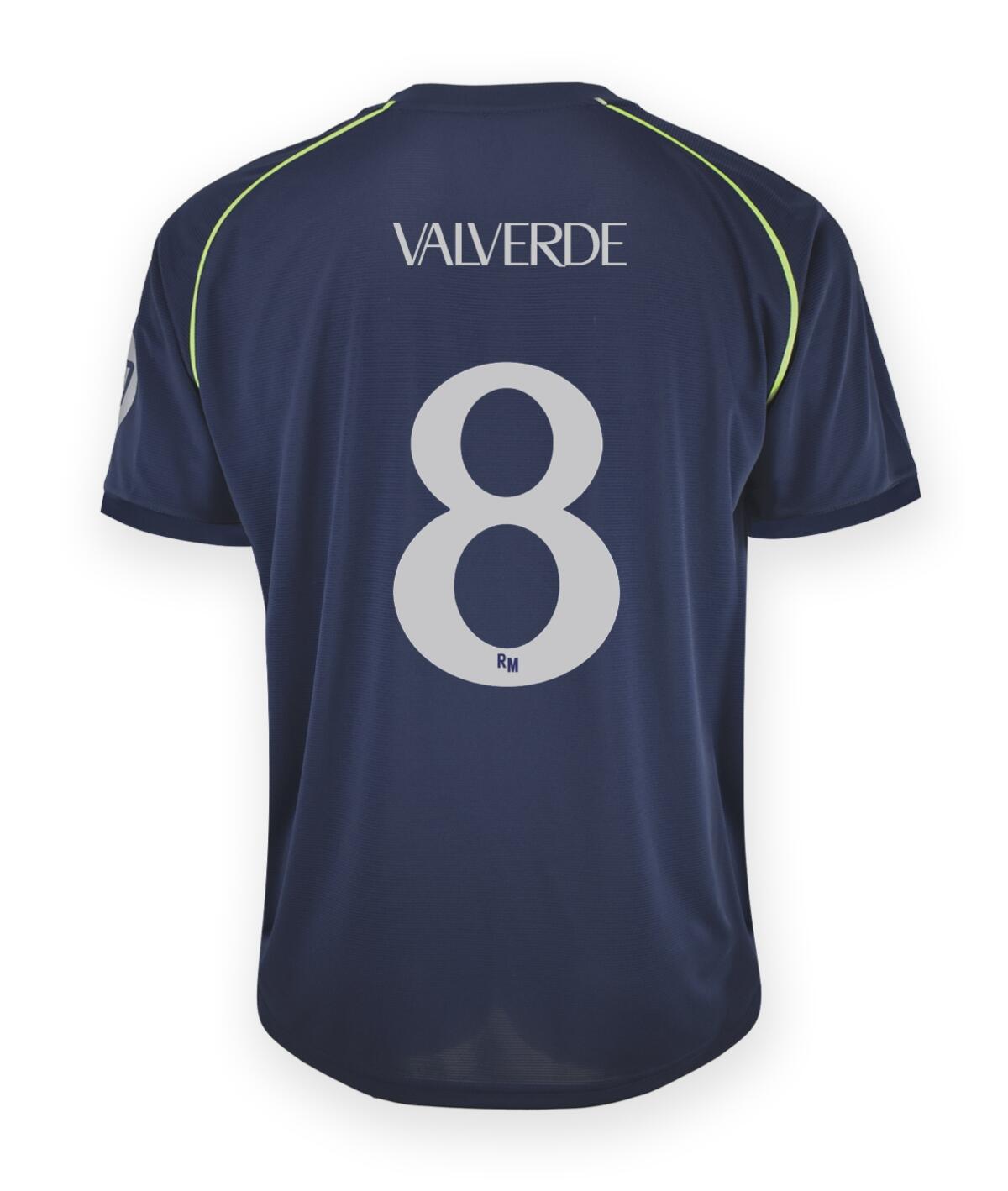 Camiseta Adulto Valverde Real Madrid Segunda Equipación Réplica Oficial 25/26 3/7