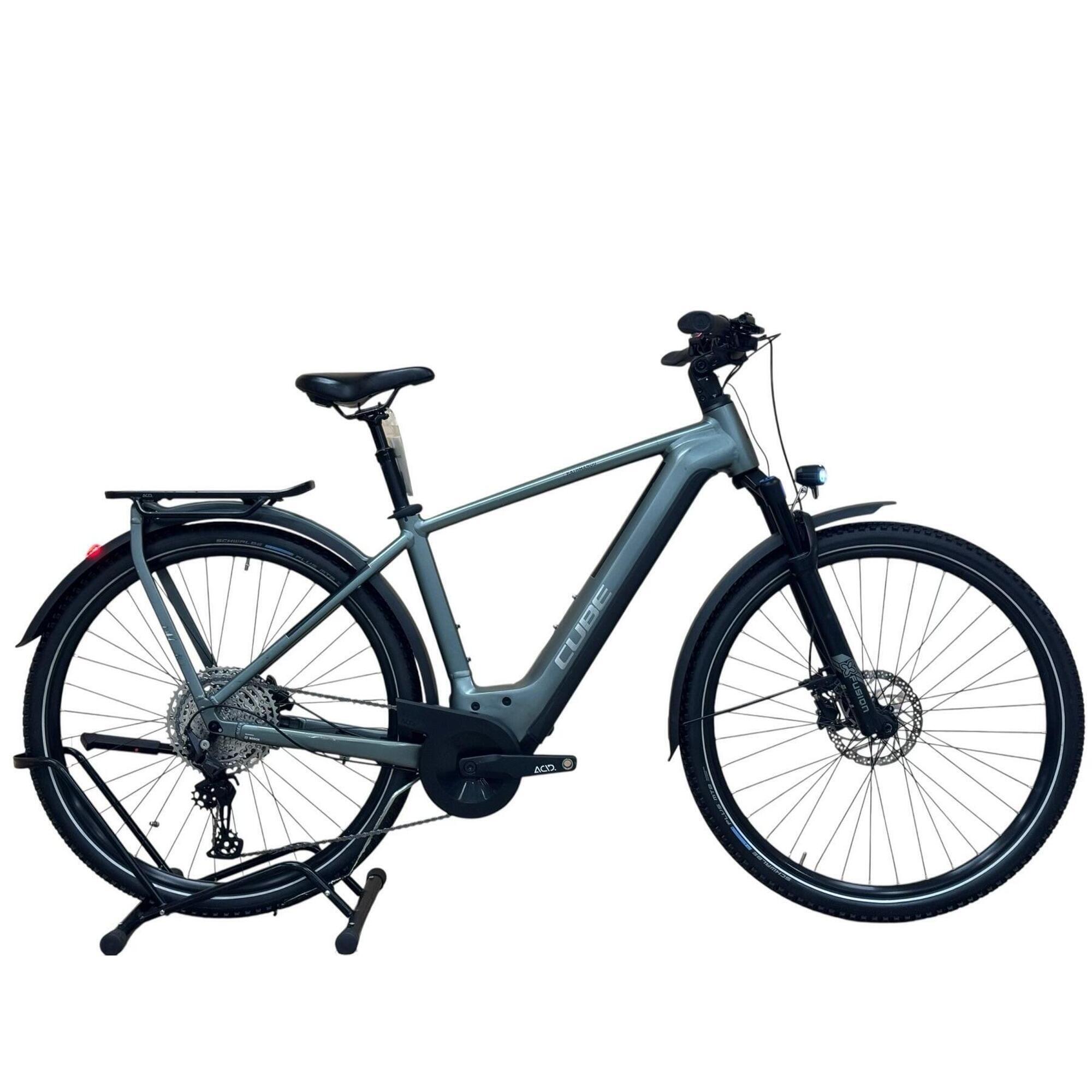 Cube - Reconditionné - Vélo Électrique Cube Kathmandu Hybrid Pro 625 - Comme Neuf - Vélo Ville - Gris|noir - 50 Cm - Decathlon