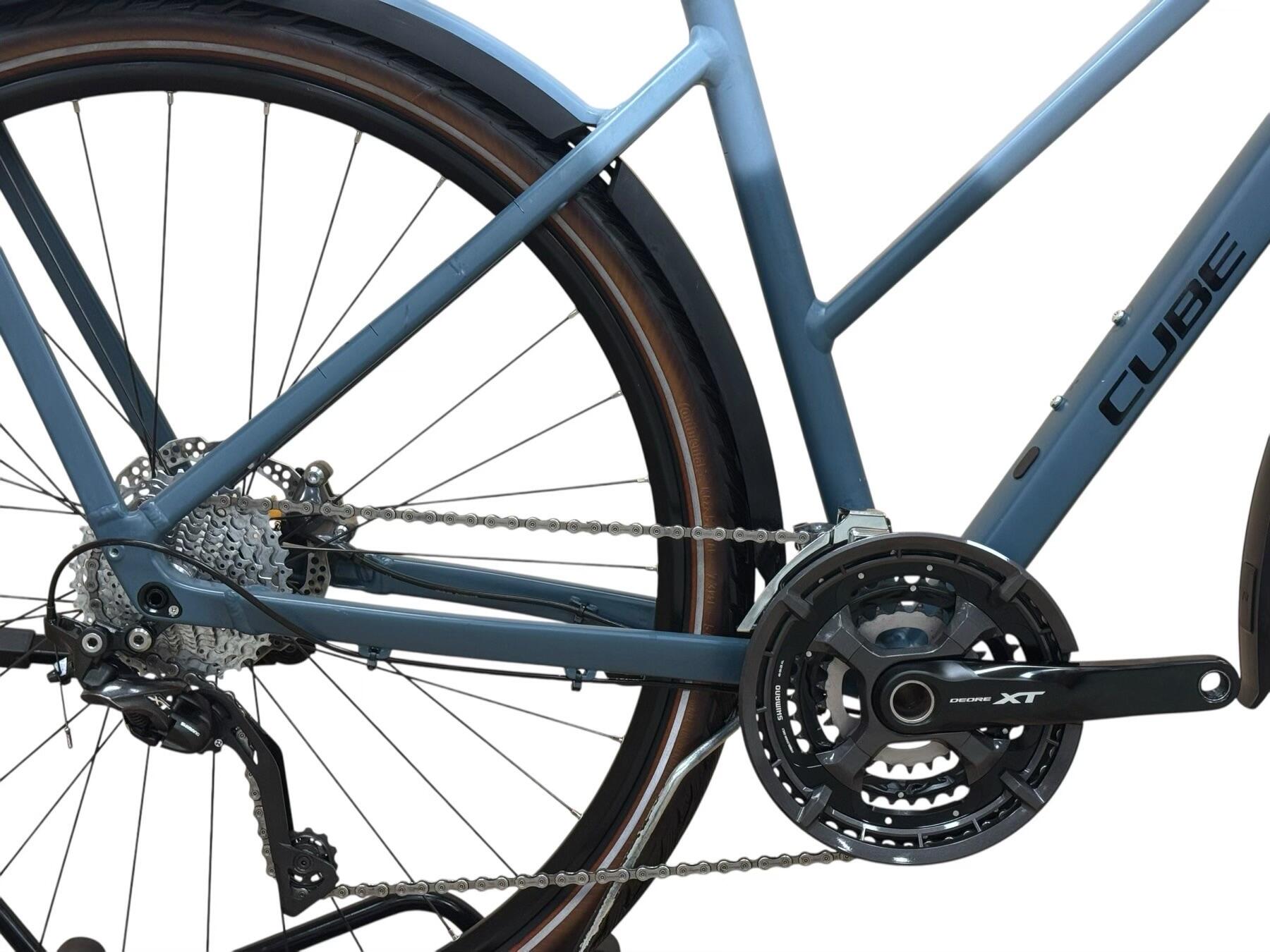 Segunda vida - Bicicleta de trekking Cube Kathmandu SL XT - Como novo 5/7