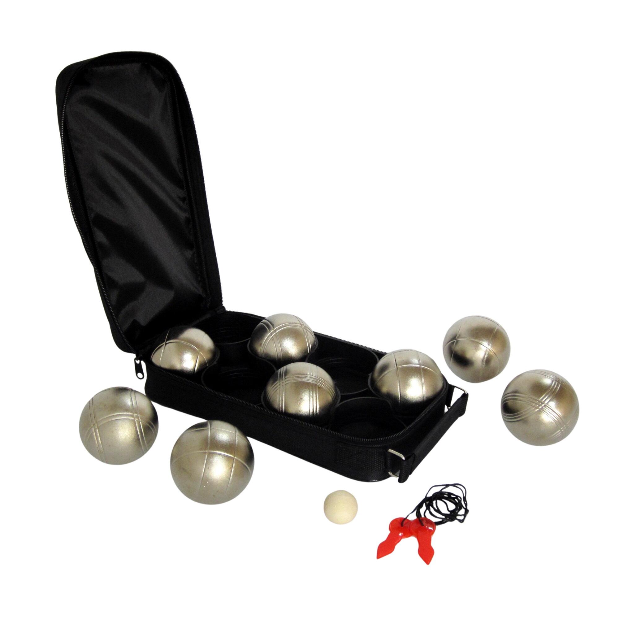 Pétanque sada MASTER 8 matně zlatých koulí 3/3