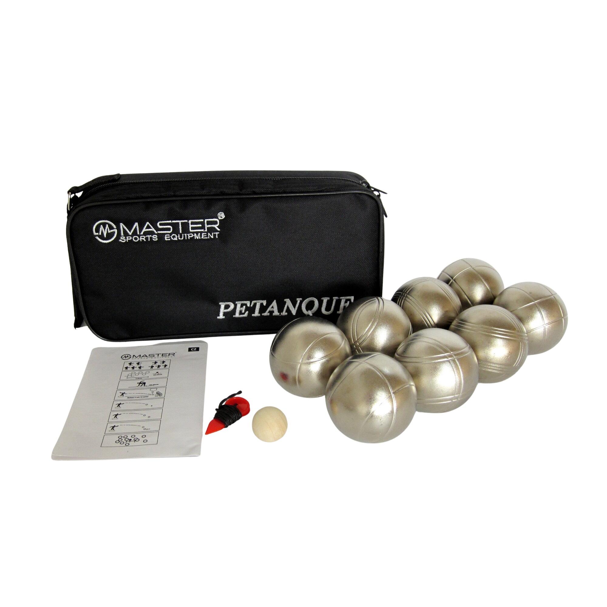 Pétanque sada MASTER 8 matně zlatých koulí 2/3