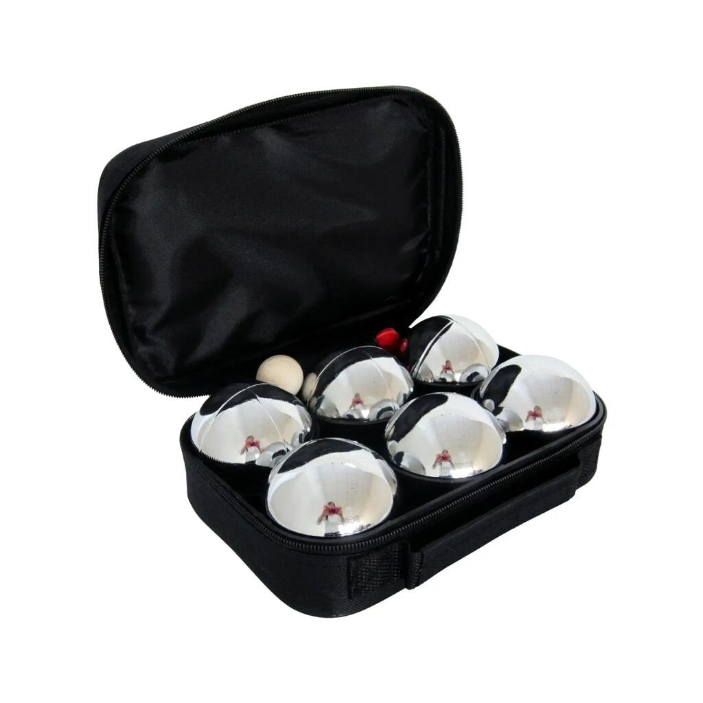 Petanque sada MASTER 6 chrómovaných gulí obal nylon