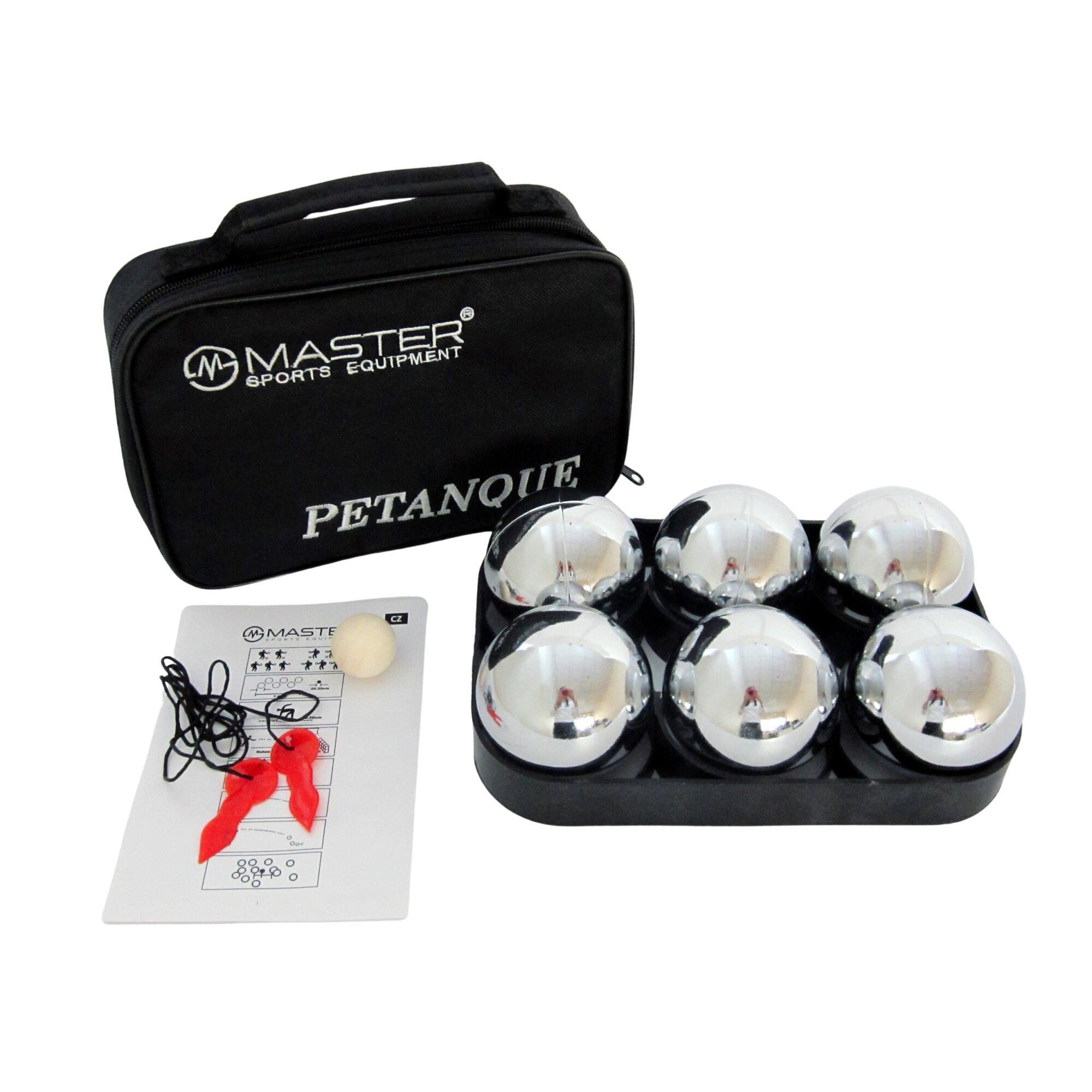 Pétanque sada MASTER 6 chromovaných koulí 2/3
