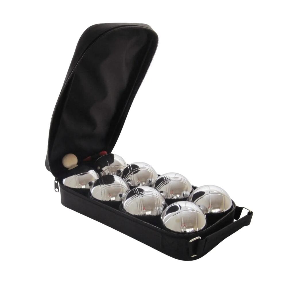 Petanque sada MASTER 8 chrómovaných gulí obal nylon