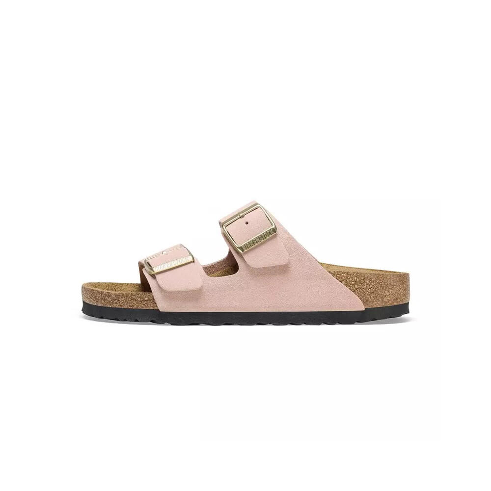 Birkenstock - Sandale Birkenstock Arizona Cuir Suede Étroite - Sandales - Rose - Decathlon