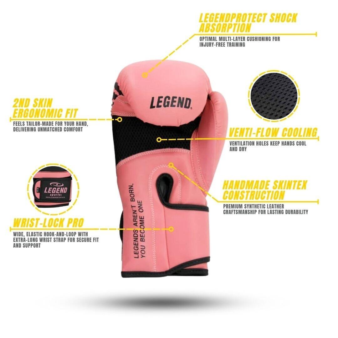 EcoFIT Bokshandschoenen Dames Roze PU 2/6