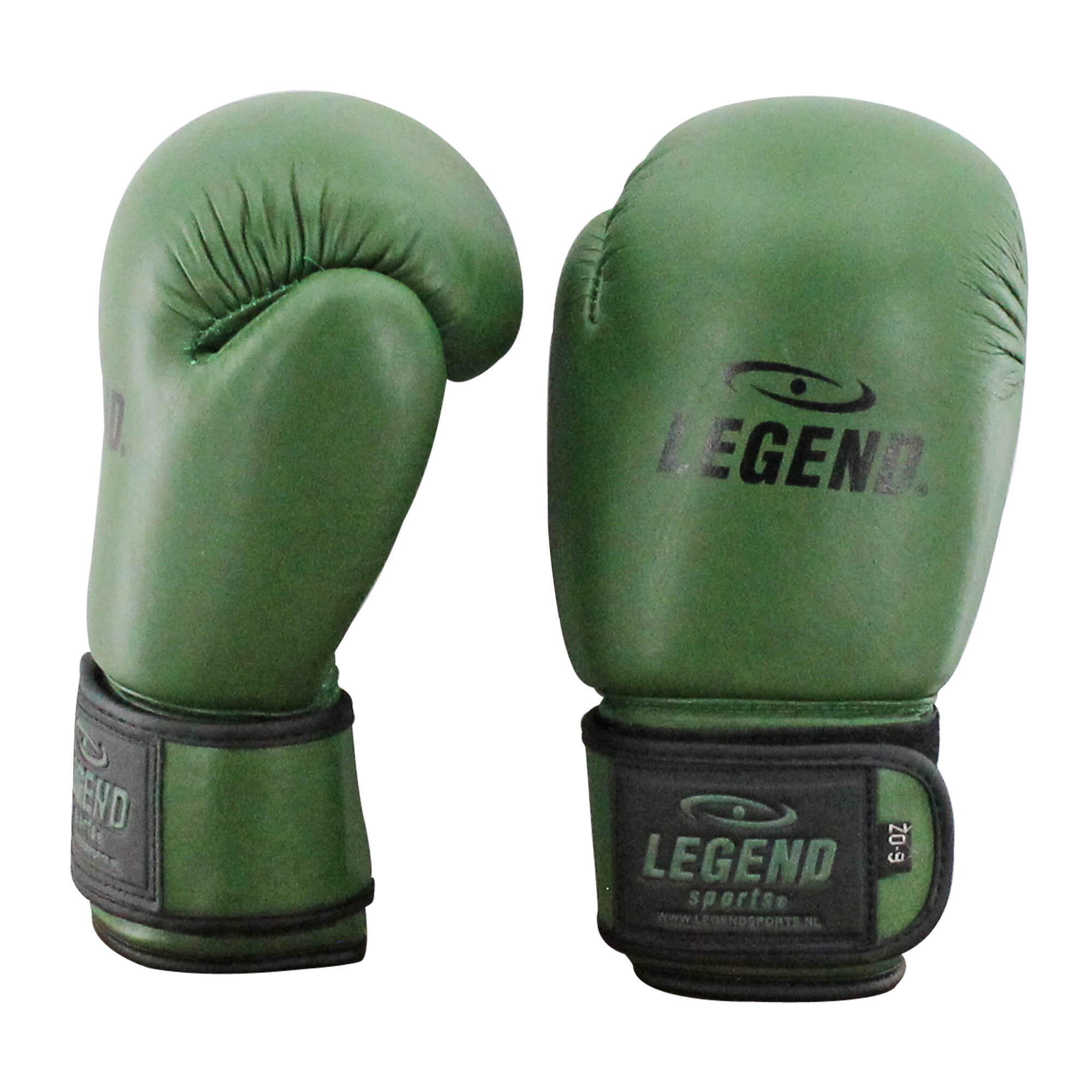 Kinder Bokshandschoenen Army 6oz Leer - Gemaakt van runderleder - LegendProtect 4/5