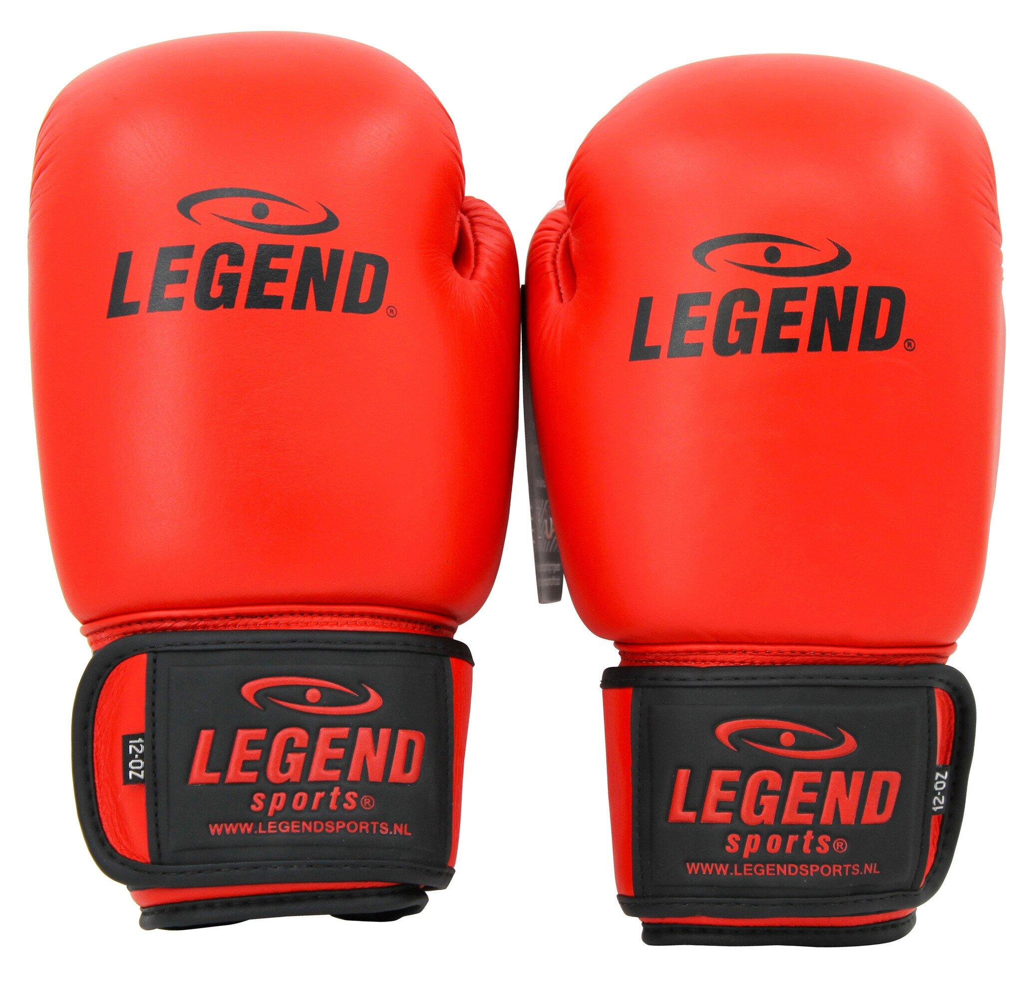 LegendPadding Bokshandschoenen Heren/Dames Rood Leer 5/5