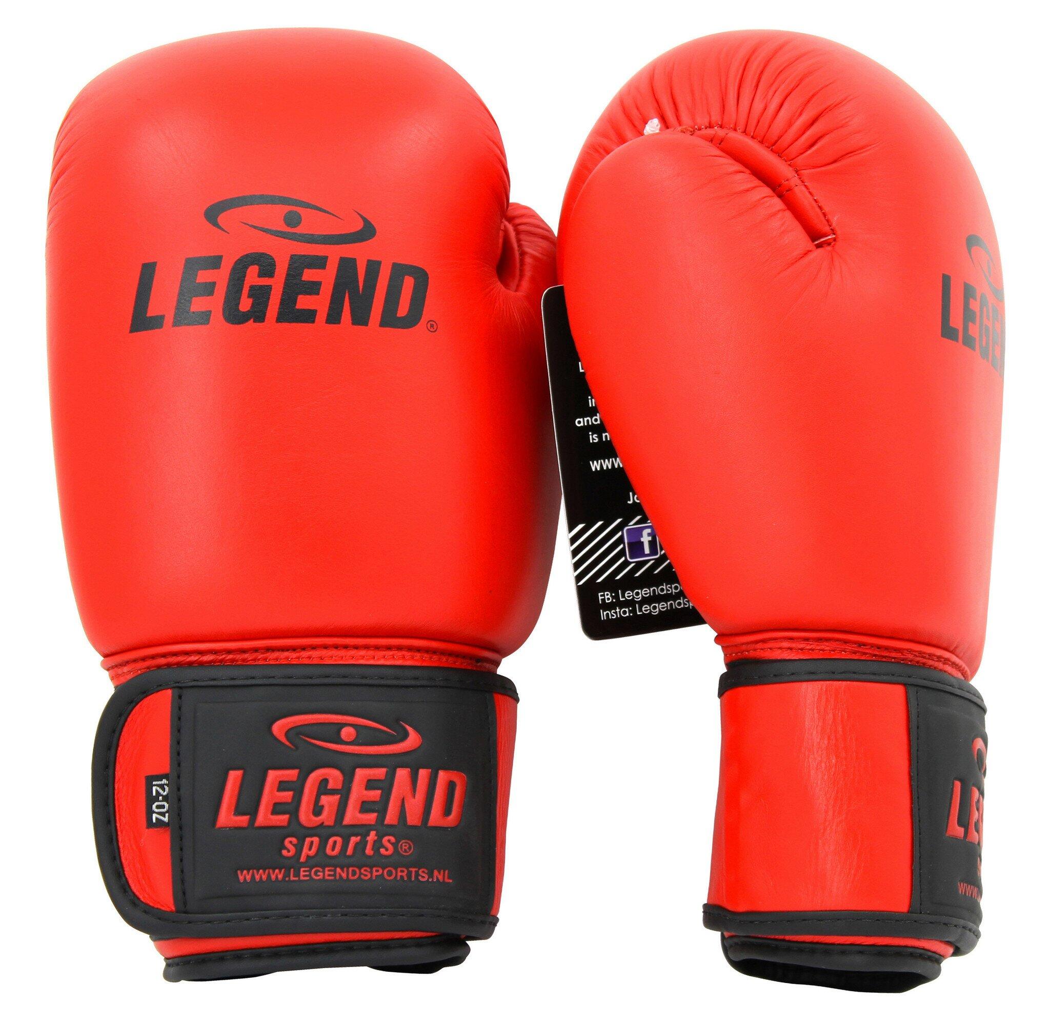 LegendPadding Bokshandschoenen Heren/Dames Rood Leer 4/5