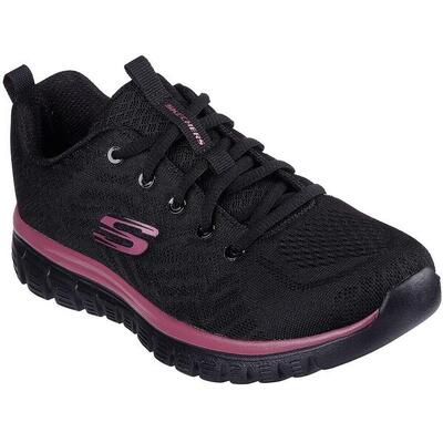 Sneakers skechers get connected, zwart, dames