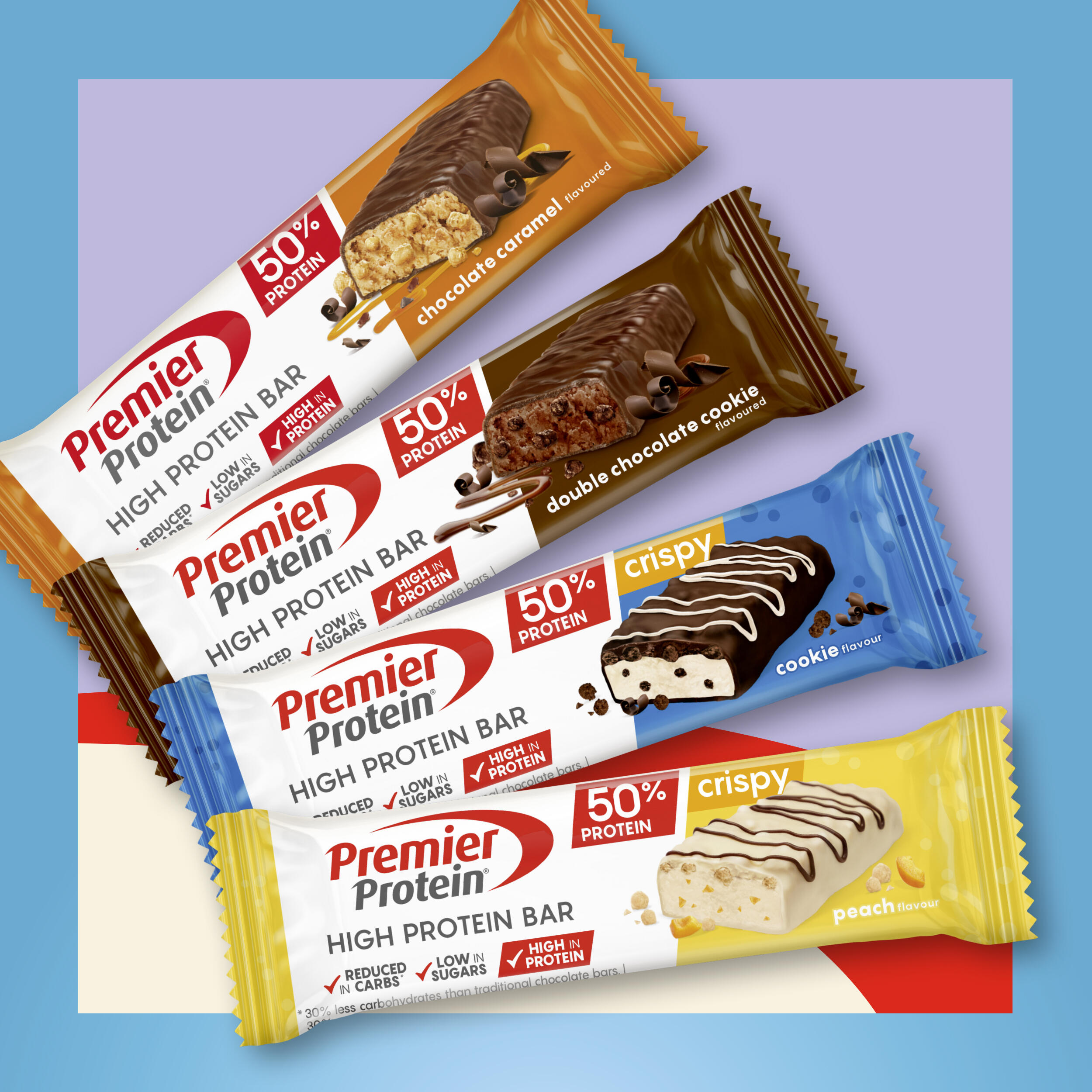 High Protein Bar 50% - Multiflavorbox 4x(5x40g) Multiflavour 2/7