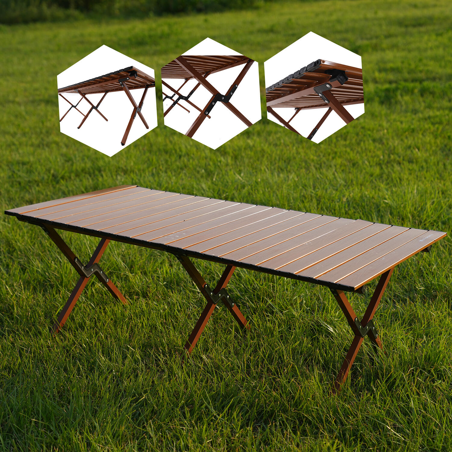 Mesa Camping Plegable CITYSPORTS Outdoor Acero Carbono 5/6