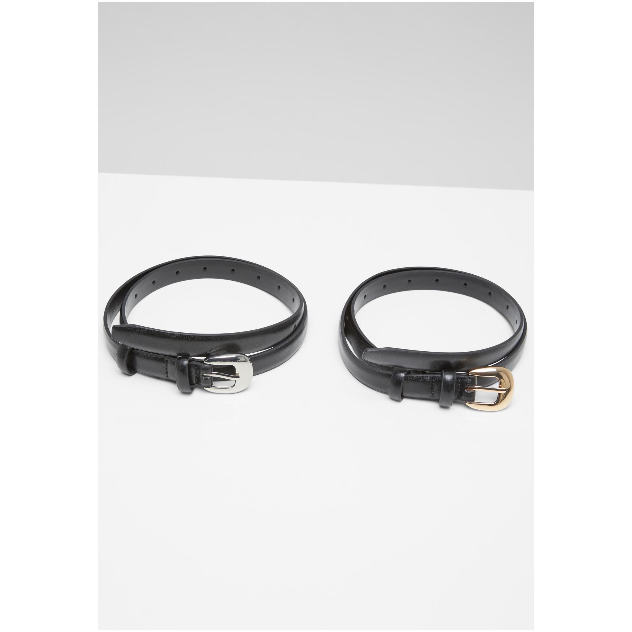 URBAN CLASSICS Slim buckle belt for women Urban Classics (x2)