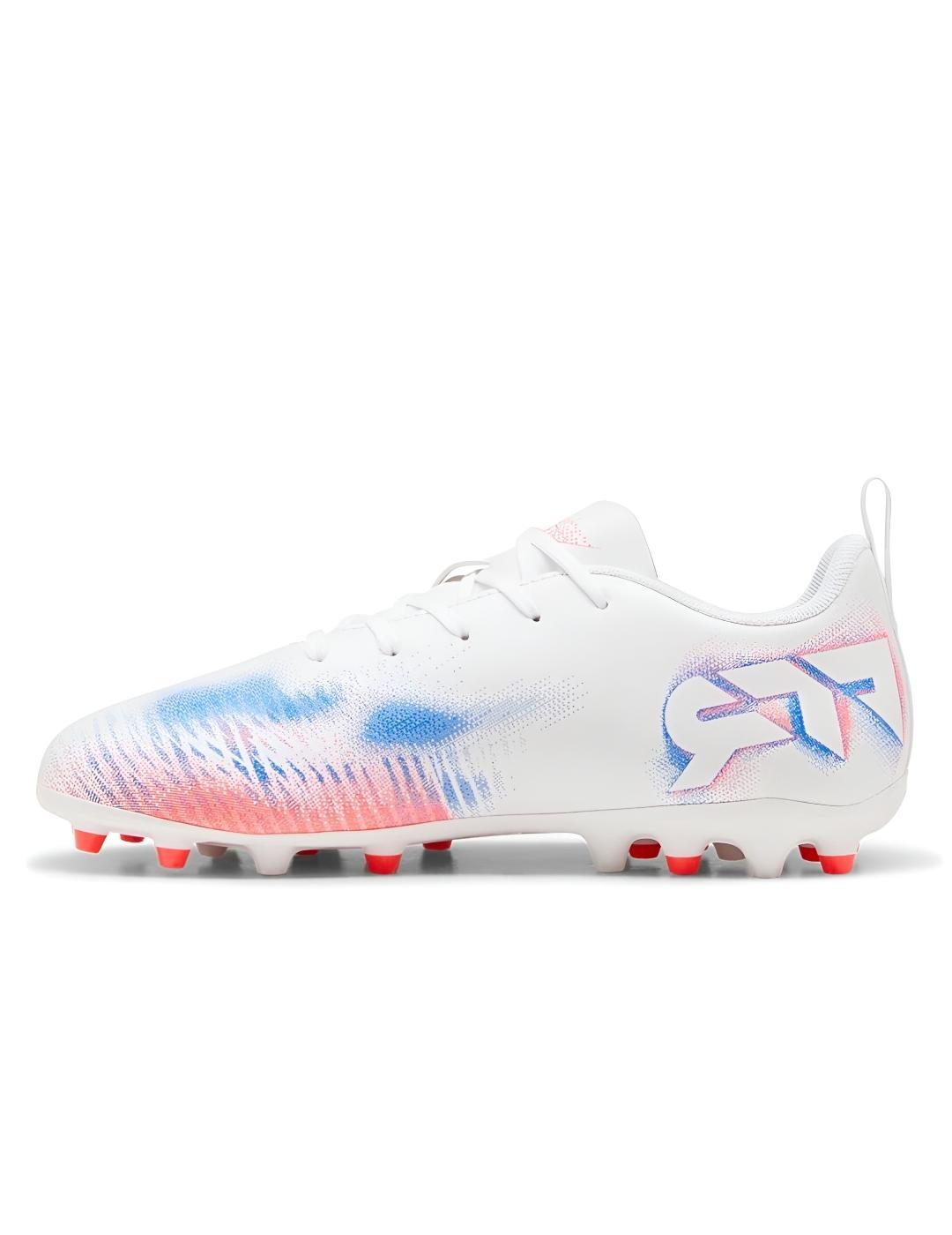 Chaussures de football à crampons pour enfant Puma future 8 play Blanc 2/5