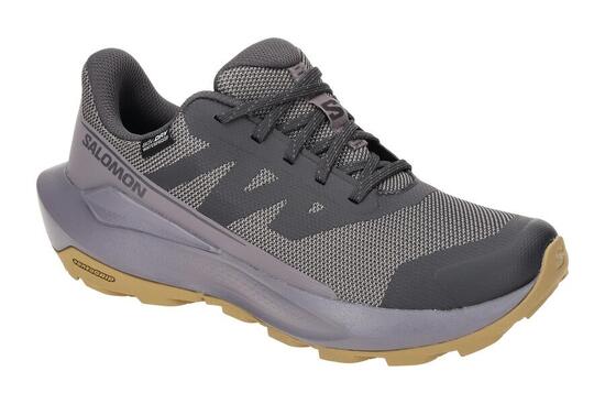 Salomon Elixir Tour Damen Schuhe grau lila Waterproof 475771