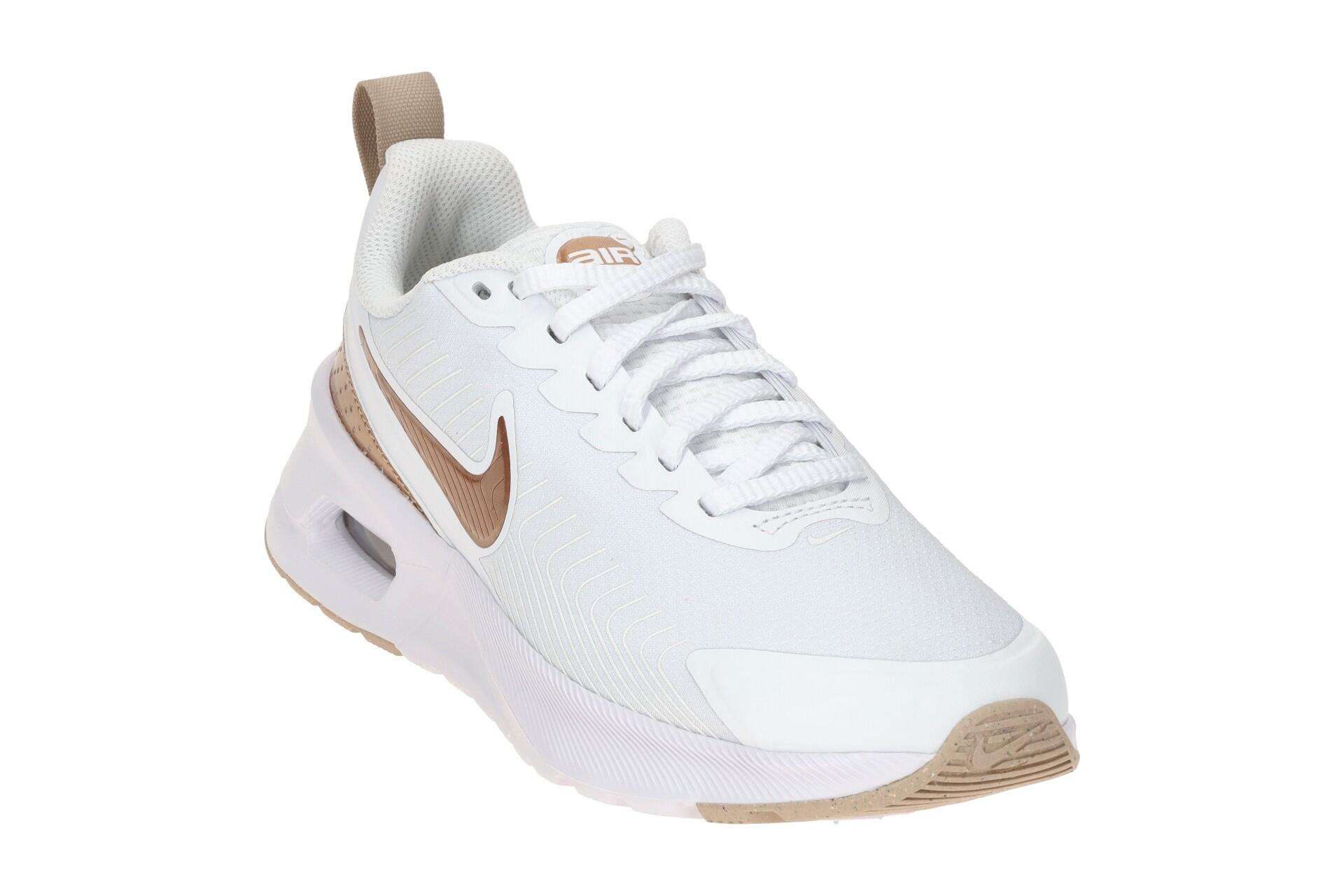 NIKE AIR MAX Nuaxis Schuhe weiß braun metallic Damen 3/7