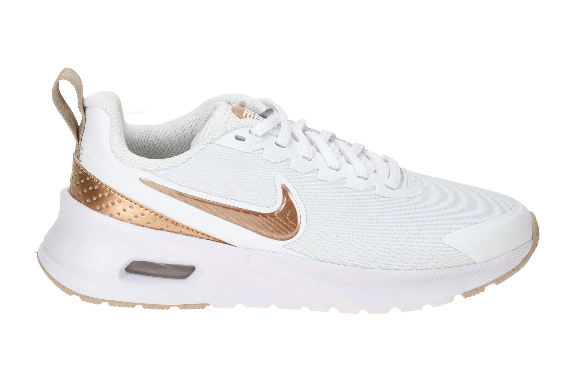 NIKE AIR MAX Nuaxis Schuhe weiß braun metallic Damen 2/7
