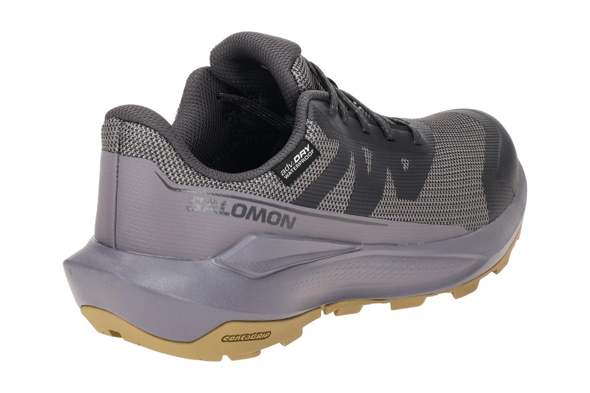 Salomon Elixir Tour Damen Schuhe grau lila Waterproof 475771 4/7