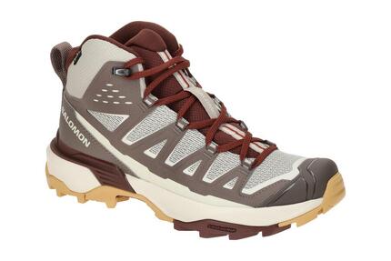 Salomon X Ultra 360 Edge Mid Schuhe grau rot GORE-TEX