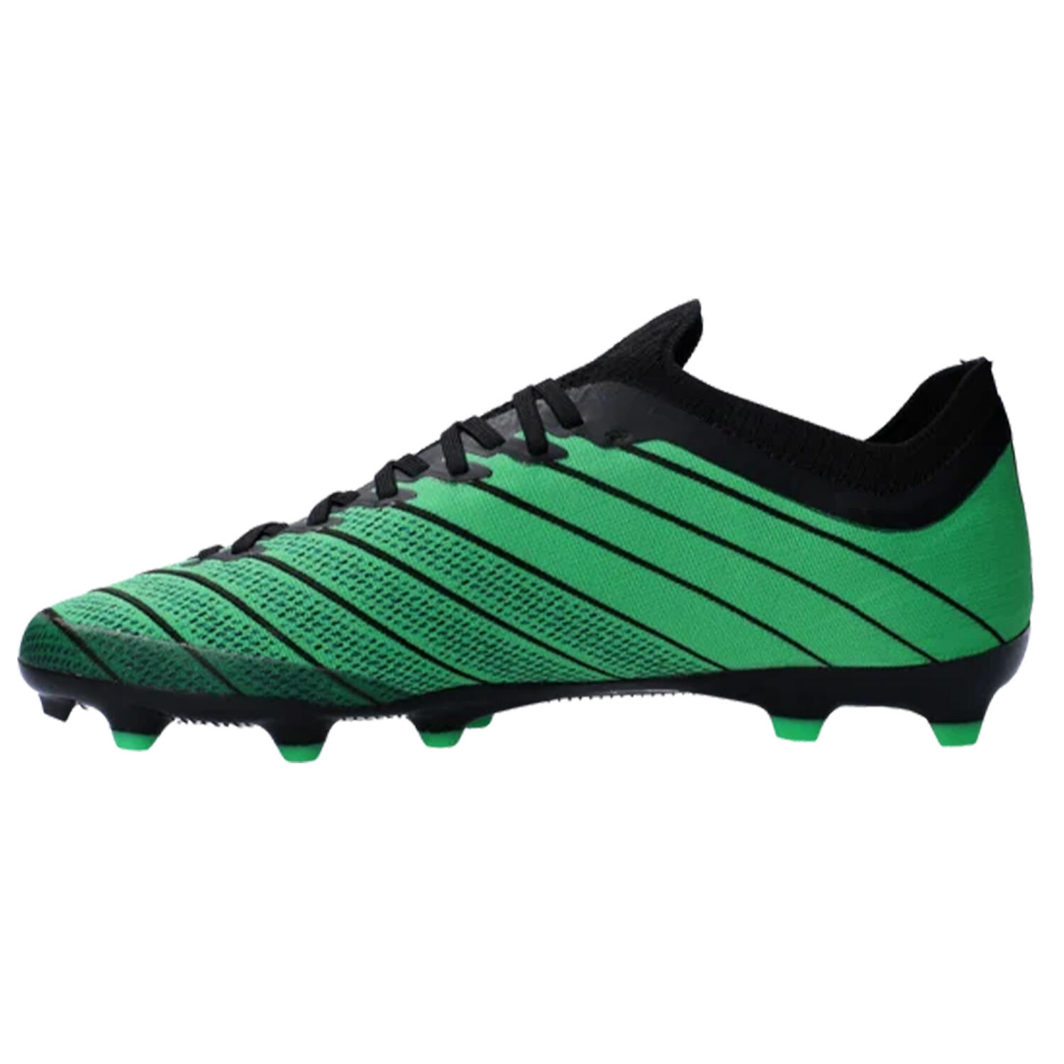 Mens Velocita Elixir Premier Firm Ground Football Boots (Black/Green) 3/4