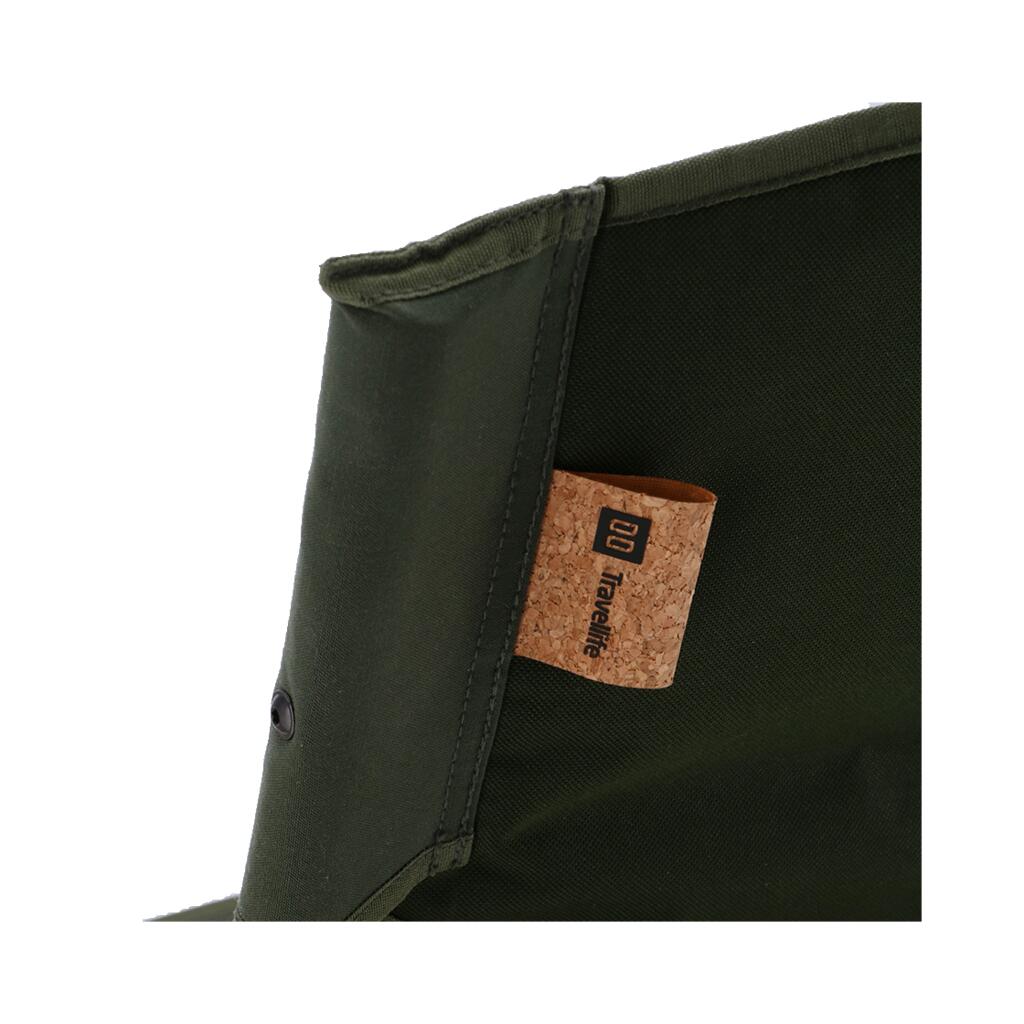Silla de camping plegable Travellife Norell tipo director – Verde pino 2/5