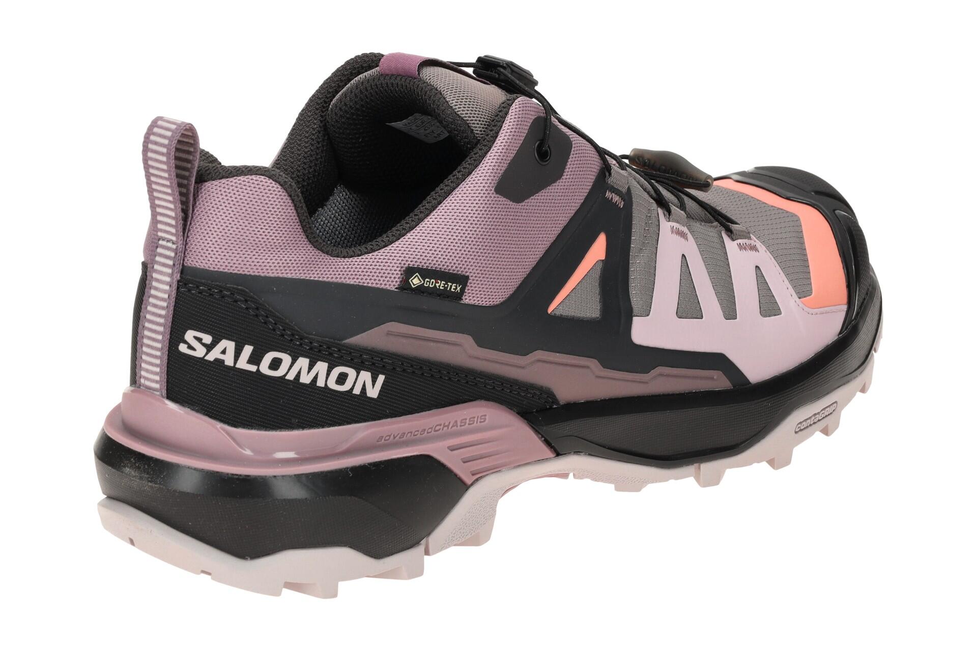 Salomon X Ultra 360 GTX Schuhe grau lila GORE-TEX 474494 4/7