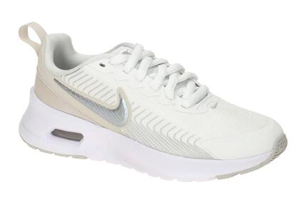 NIKE AIR MAX Nuaxis Schuhe weiß silber metallic Schimmer Damen