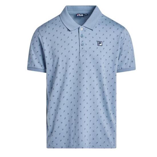 Polo Fila Hart Blu Uomo Effetto Delavé