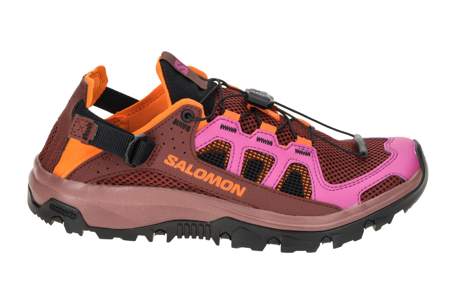 Salomon Techamphibian 5 Schuhe rot pink Damen 479654 2/7