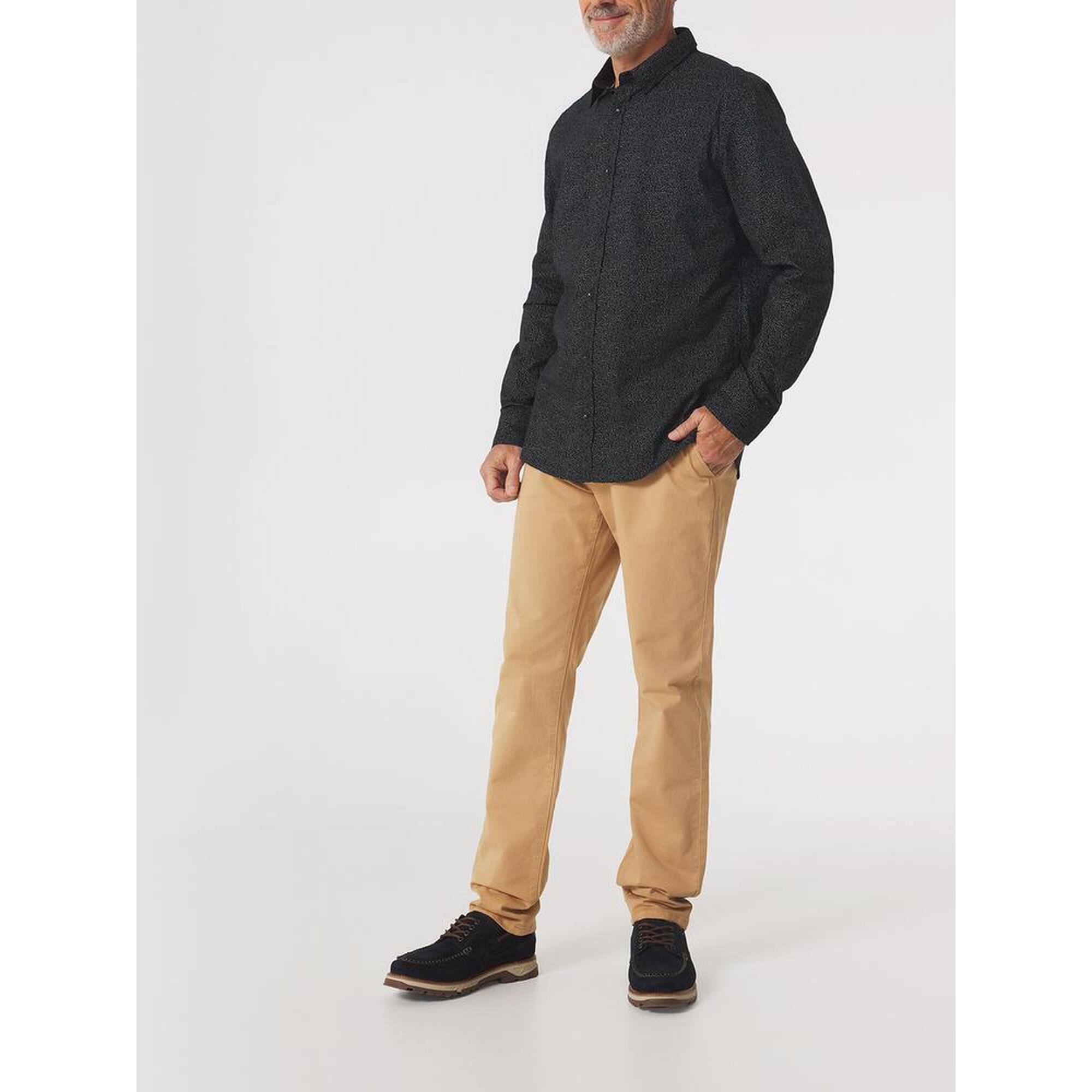 Tbs - Chemise Manches Longues Homme - Randyche Noir - Chemise Manches Longues - Noir - Decathlon