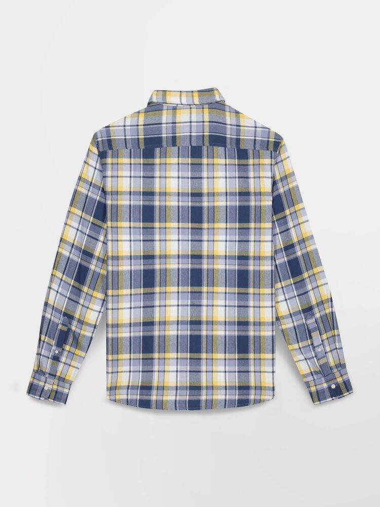 Camisa a cuadros azul/amarilla para hombre TBS SULKYCHE 4/5