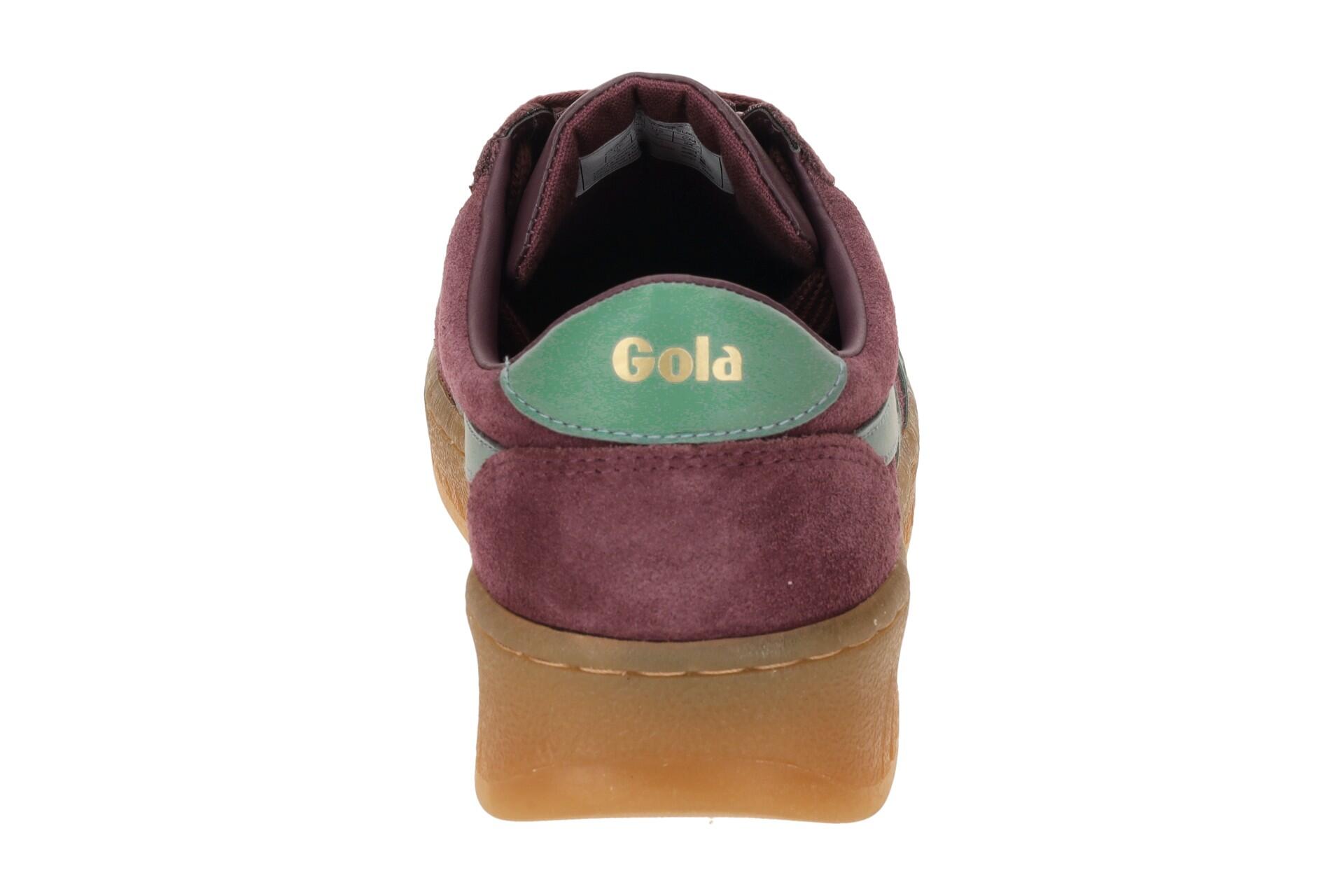 Sapatilhas de mulheres Gola Grandslam Suede Trainer 5/7