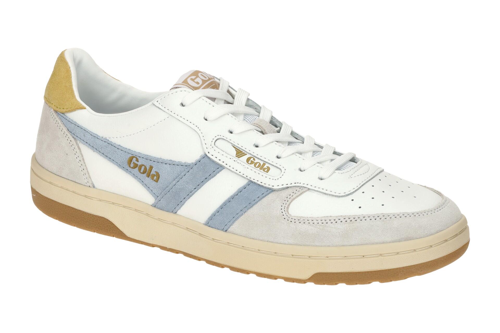 Gola Hawk Schuhe Sneakers weiß blau Damen CLB336 1/7